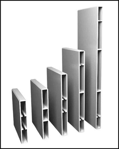 Caissons aluminium épaisseur 16mm - hauteur 100