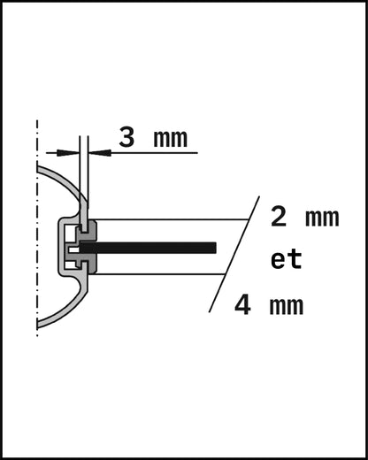 Joncs réducteurs bruts - 2/4mm