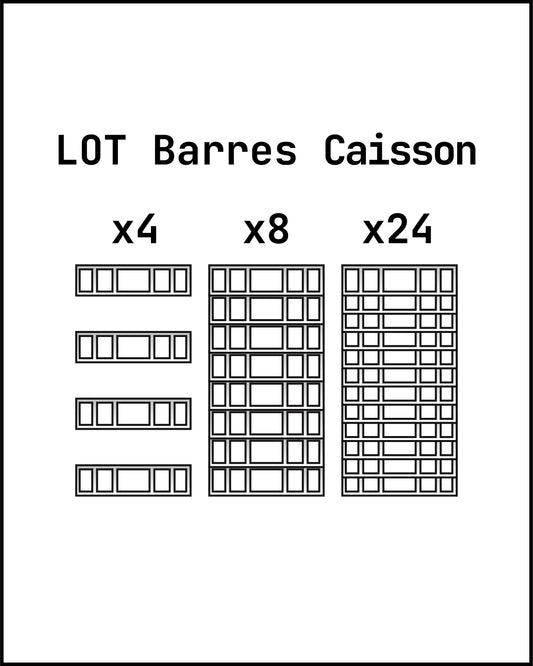Lot de Barres - Caisson