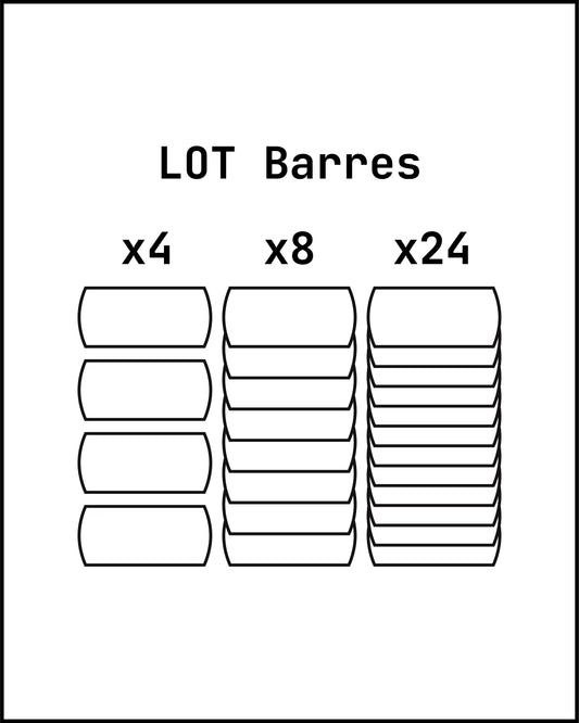 Lot de Barres - Pour profil Image Galbées