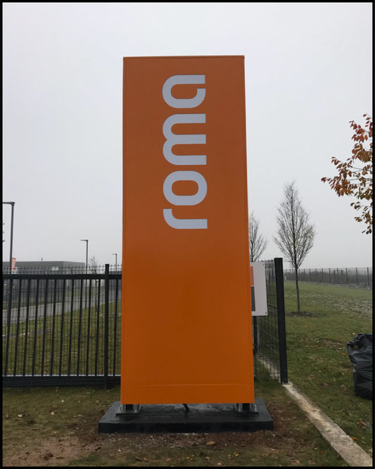 Totem non lumineux Plat 1250 mm