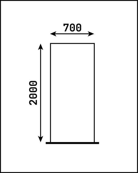 Totem plat blanc 2000x700