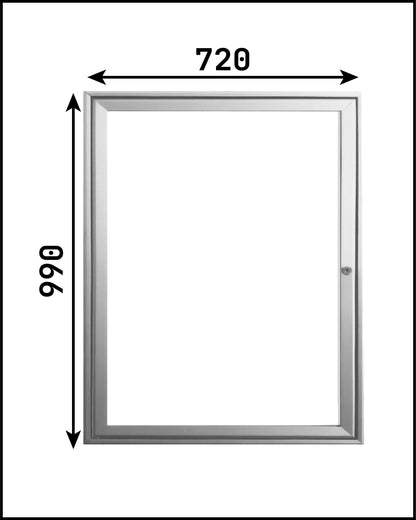 Vitrine info porte battante 720x990 angles carrés
