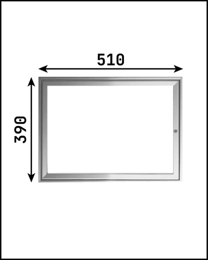 Vitrine info porte battante 510x390 angles carres